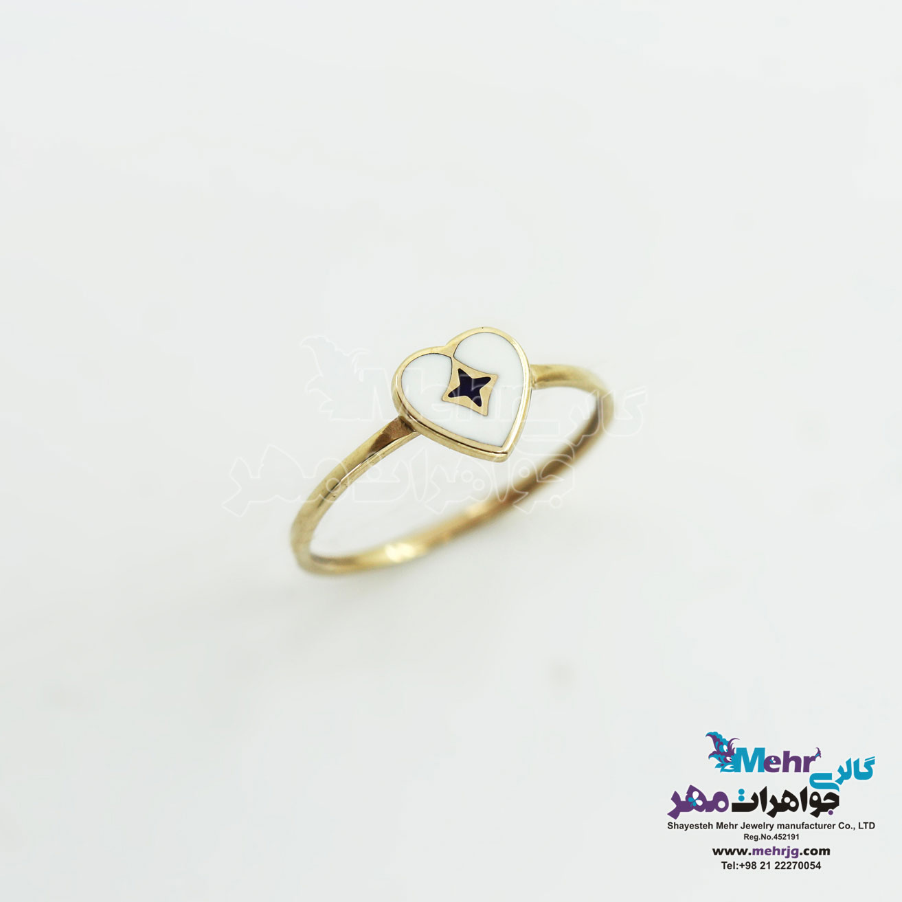 انگشتر طلا - طرح قلب