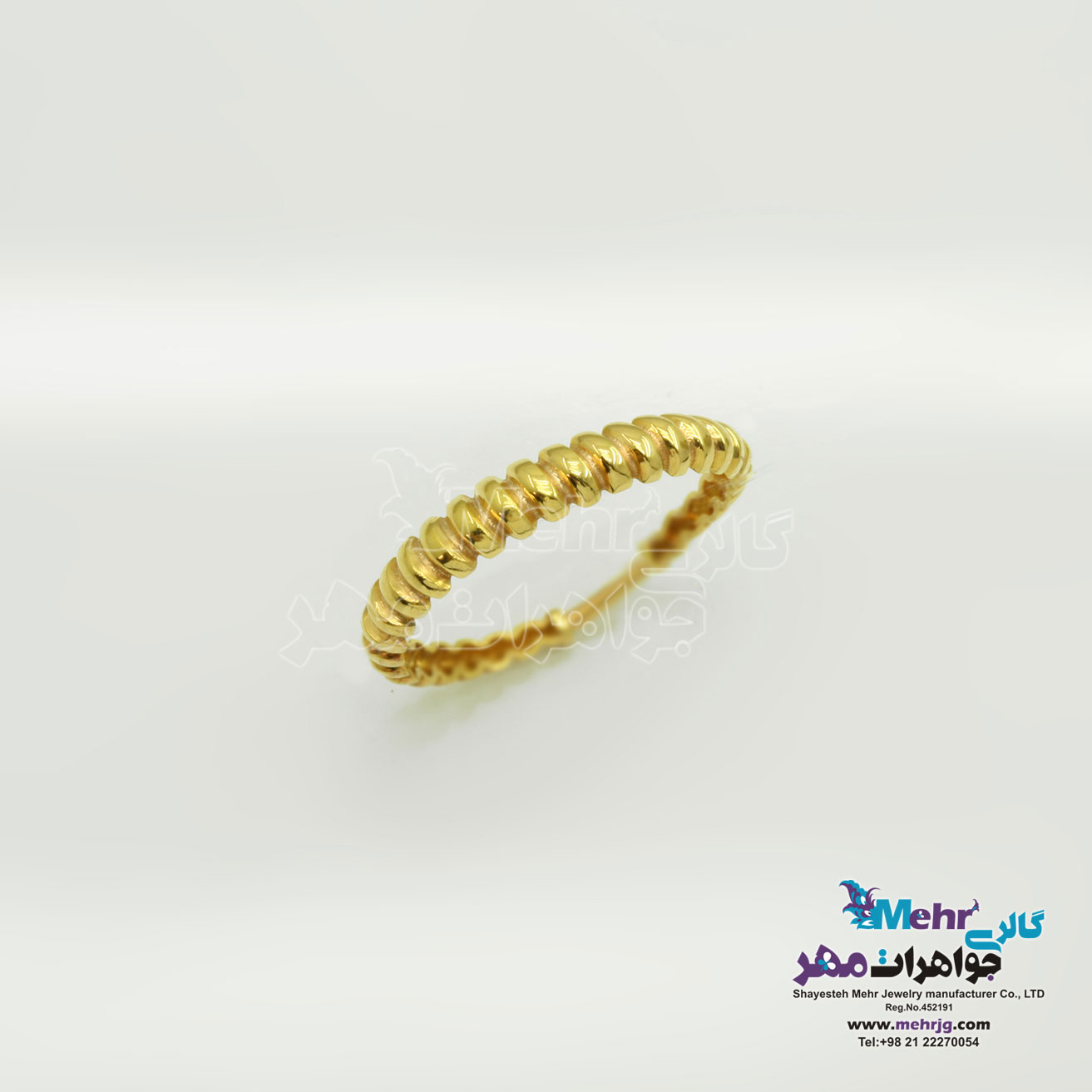 انگشتر طلا - طرح پیچ