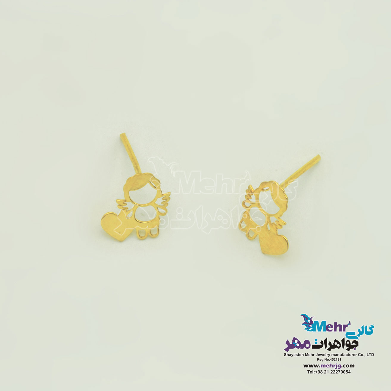 گوشواره طلا - طرح فرشته