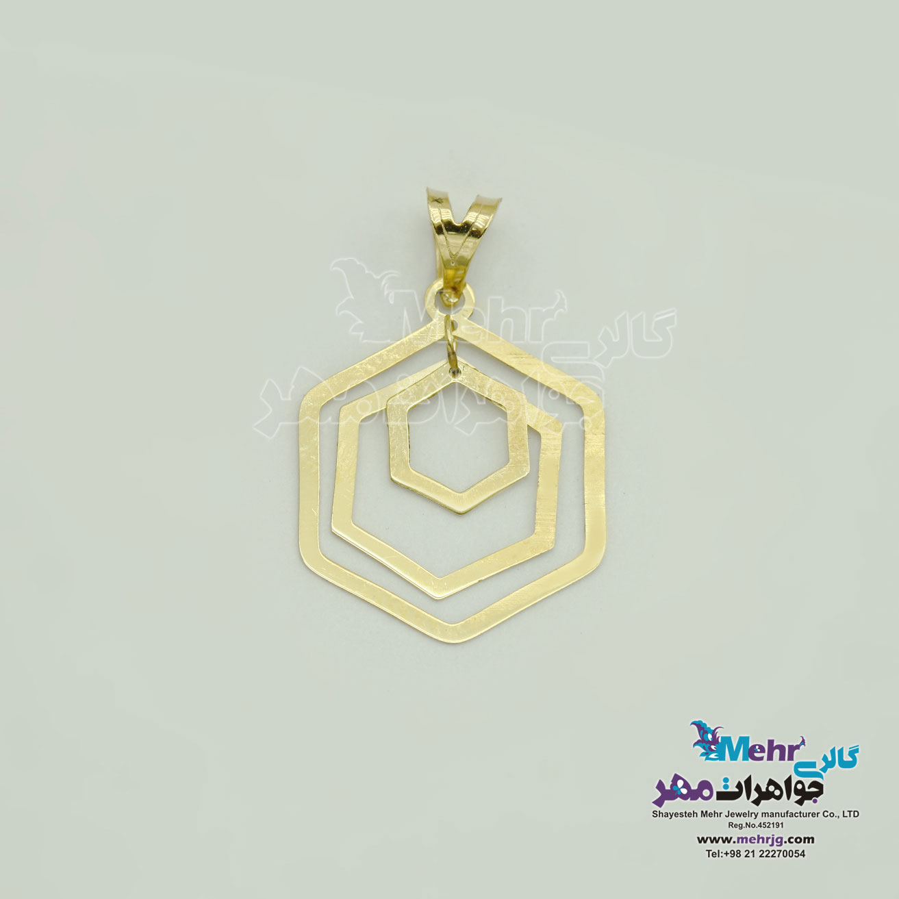 اویز طلا - طرح هندسی