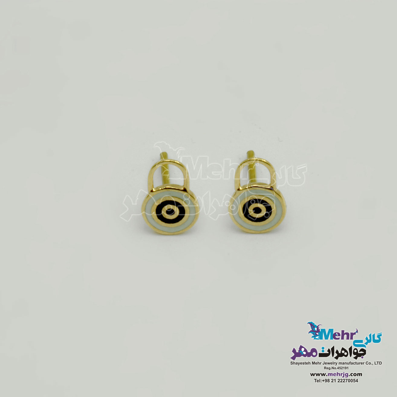 گوشواره طلا - طرح چشم نظر