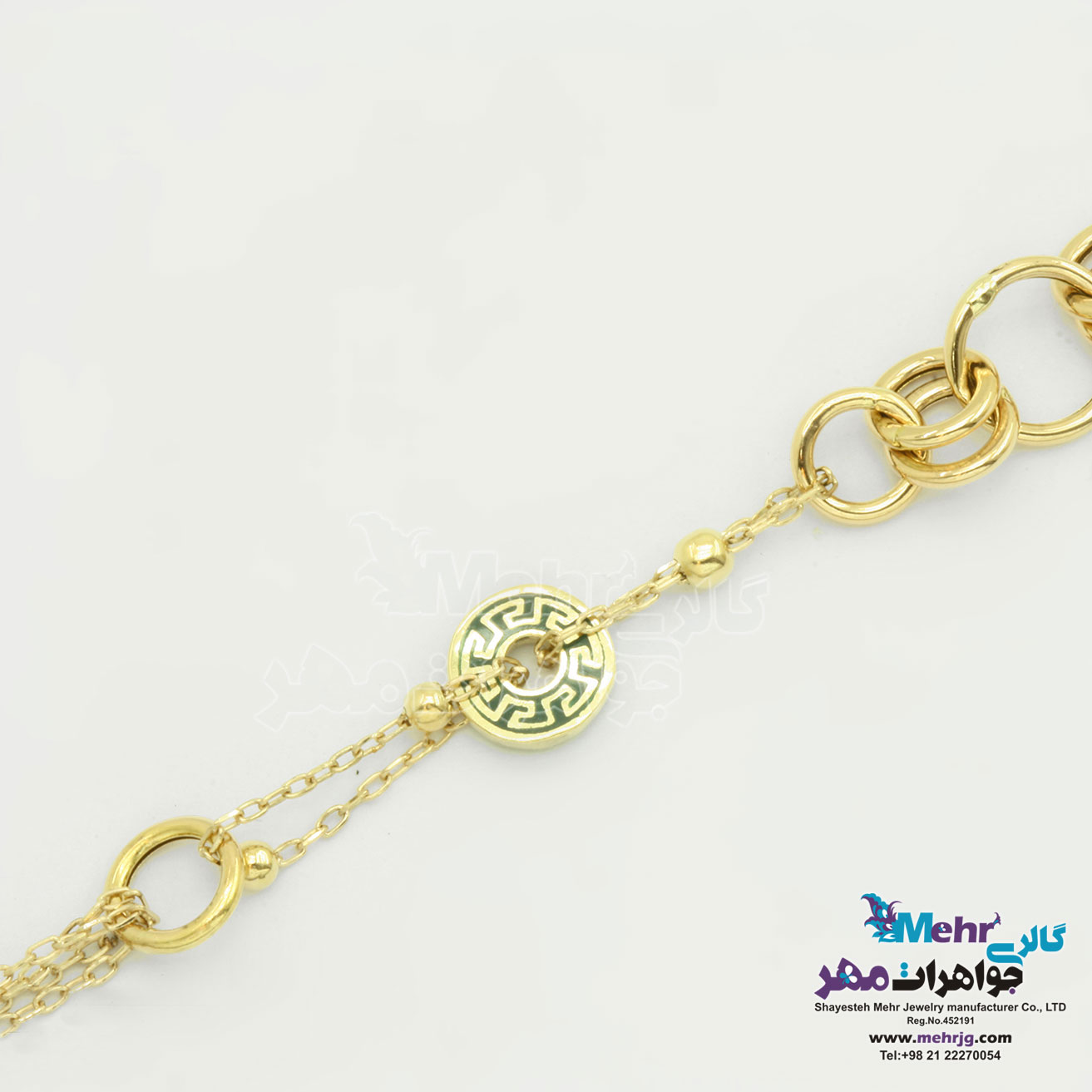 دستبند طلا - طرح زروان