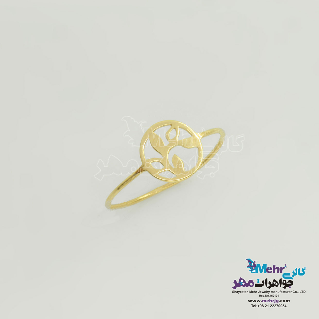 انگشتر طلا - طرح شاخه