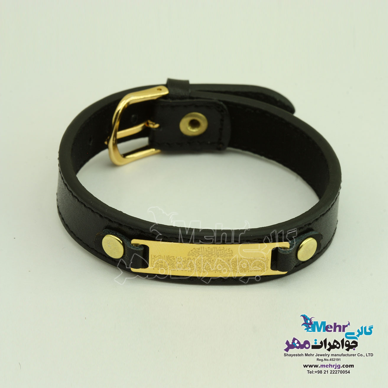دستبند طلا و چرم - طرح و ان یکاد