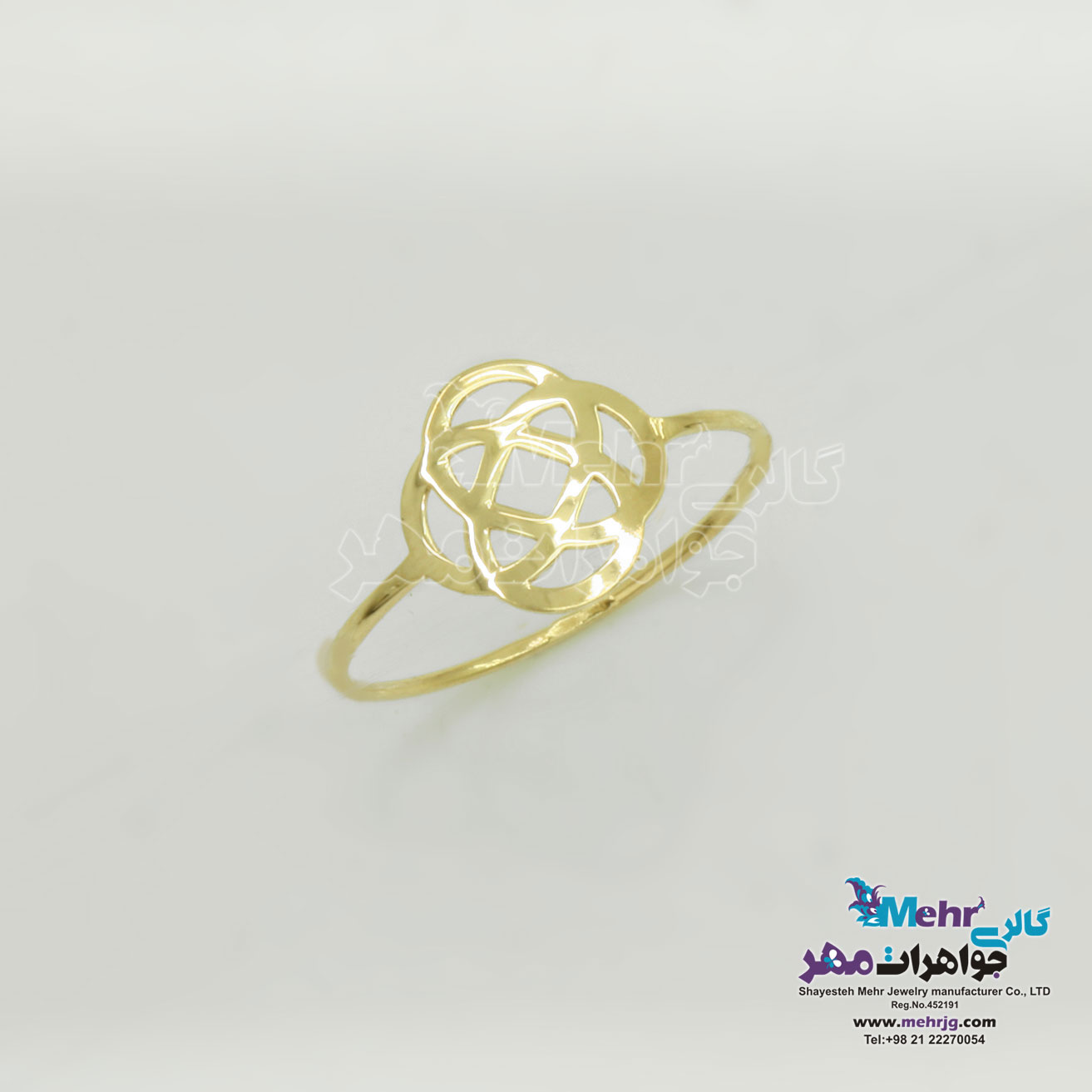 انگشتر طلا - طرح هندسی