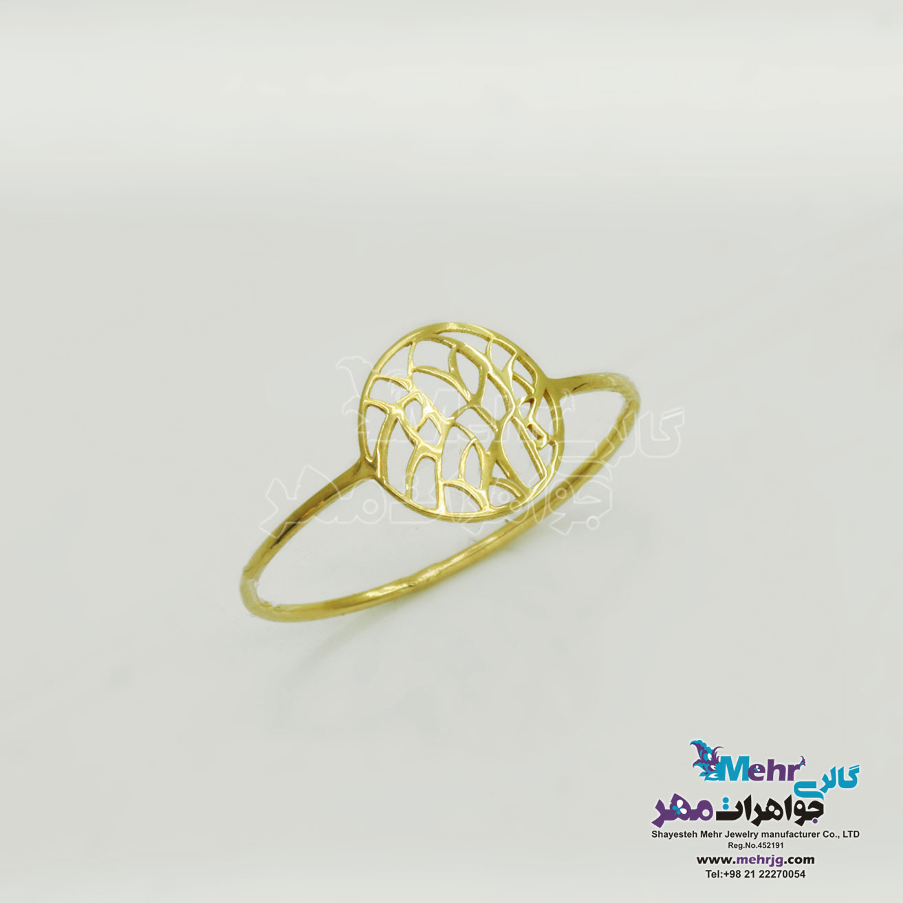 انگشتر طلا - طرح خطی