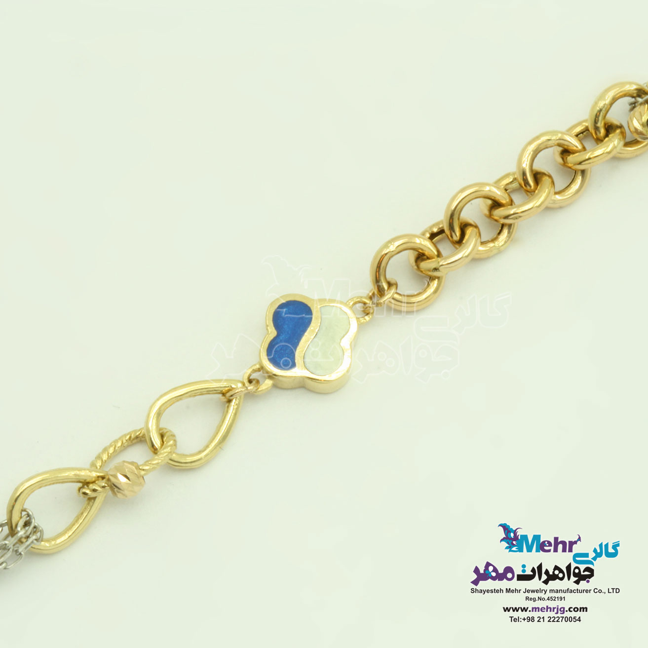 دستبند طلا - طرح ونکلیف