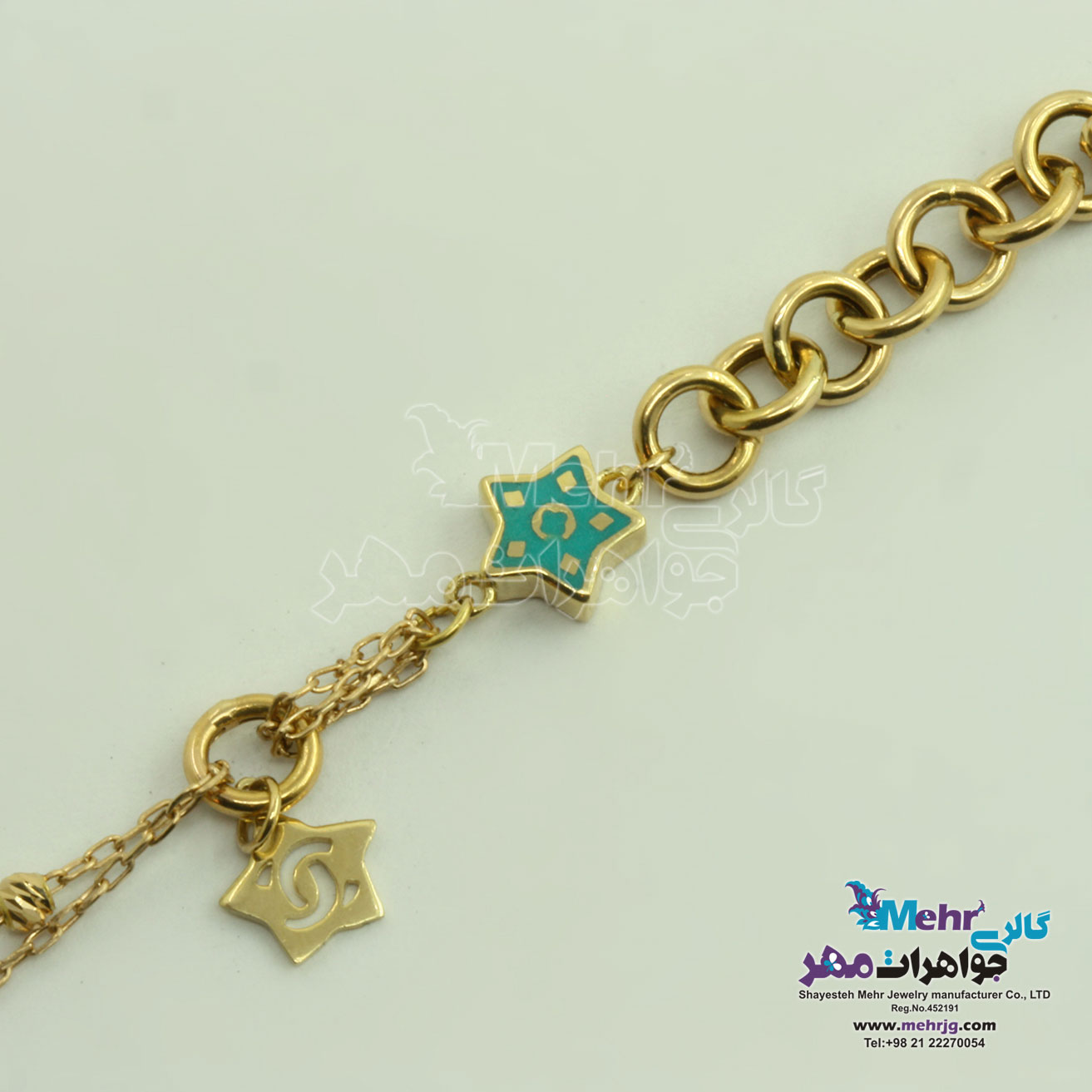 دستبند طلا - طرح ستاره