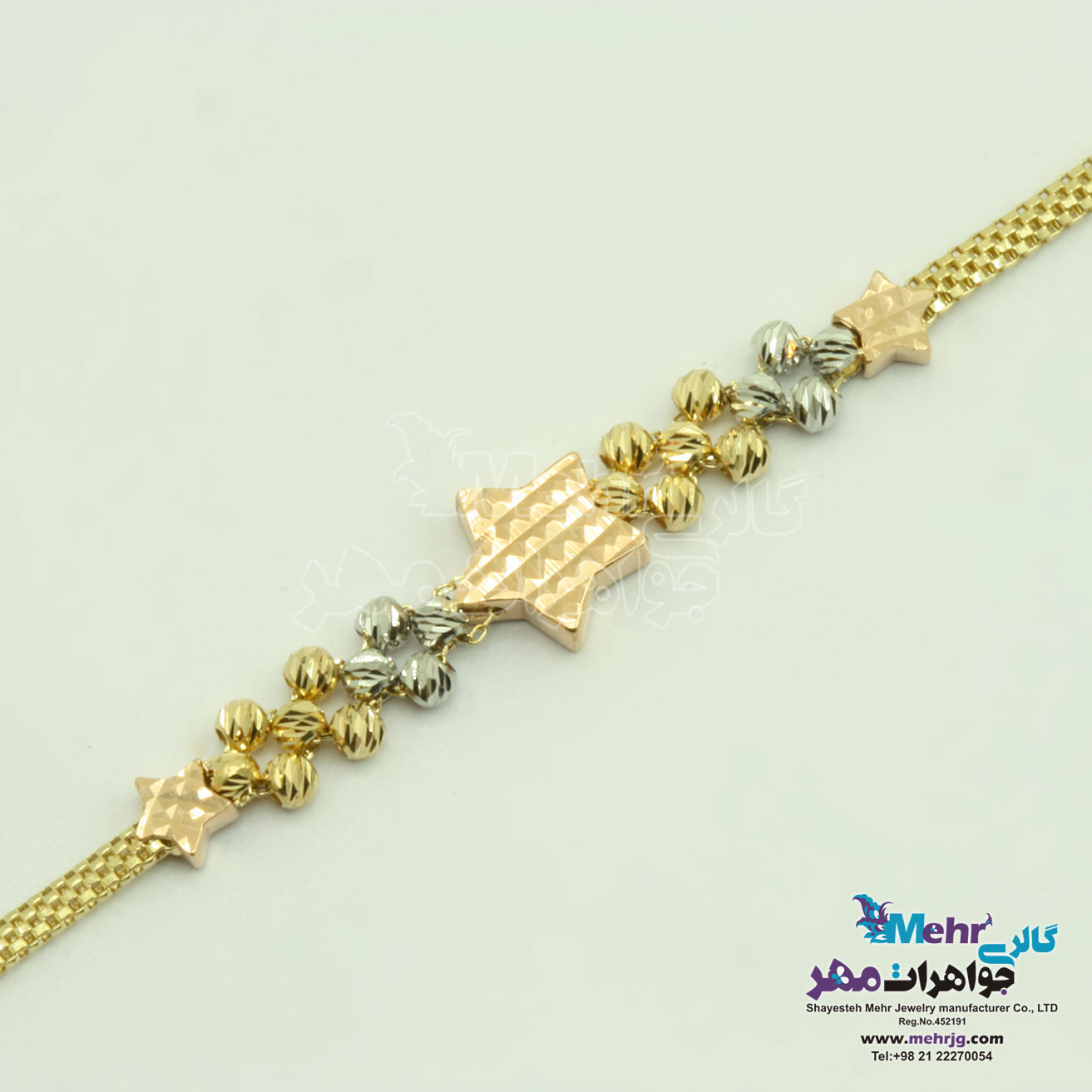 دستبند طلا - طرح ستاره