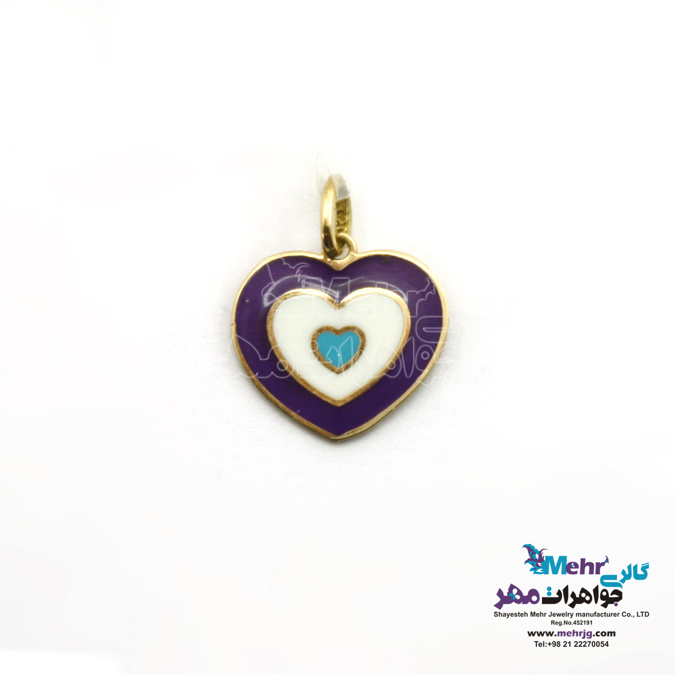 آویز طلا - طرح قلب
