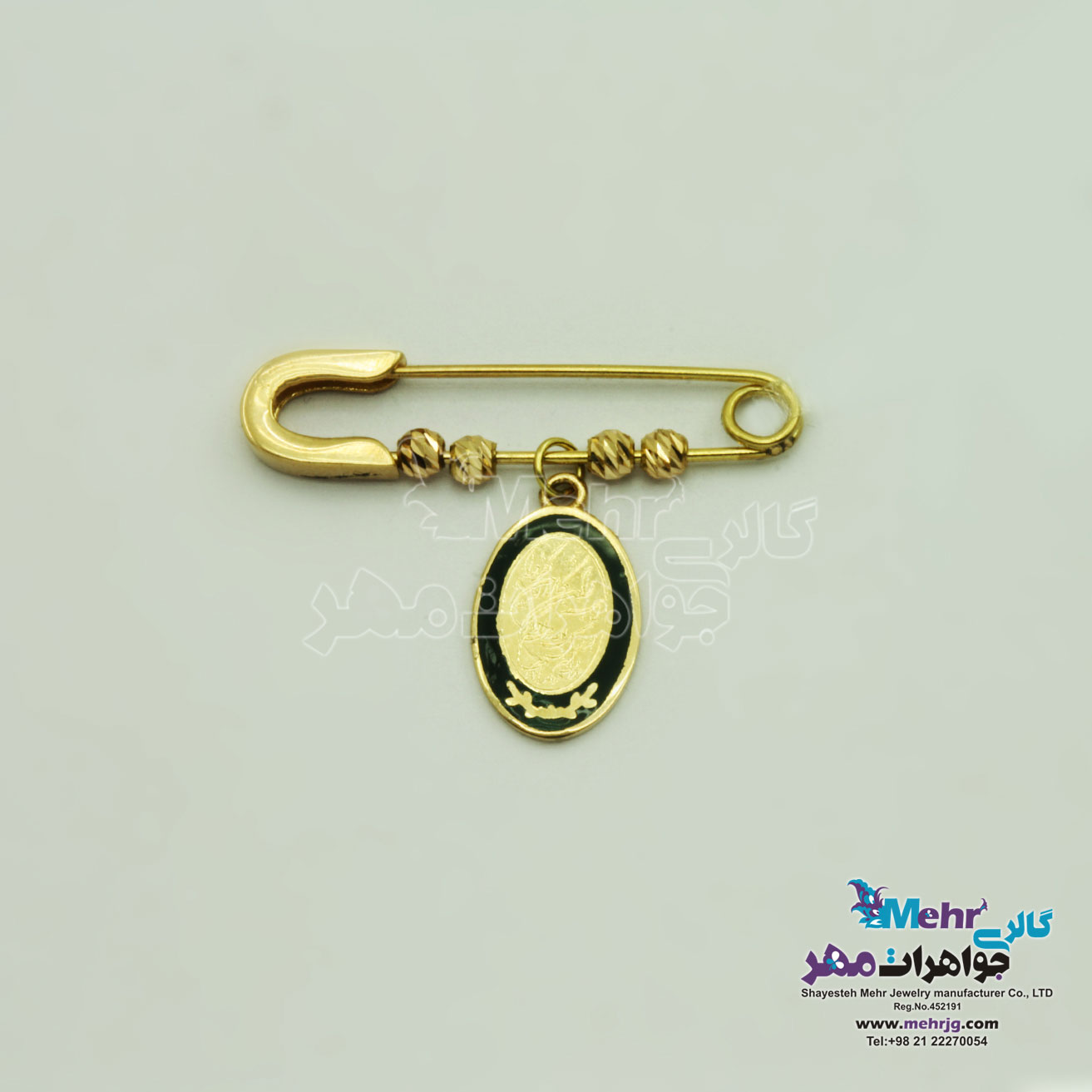 سنجاق سینه طلا - طرح و ان یکاد