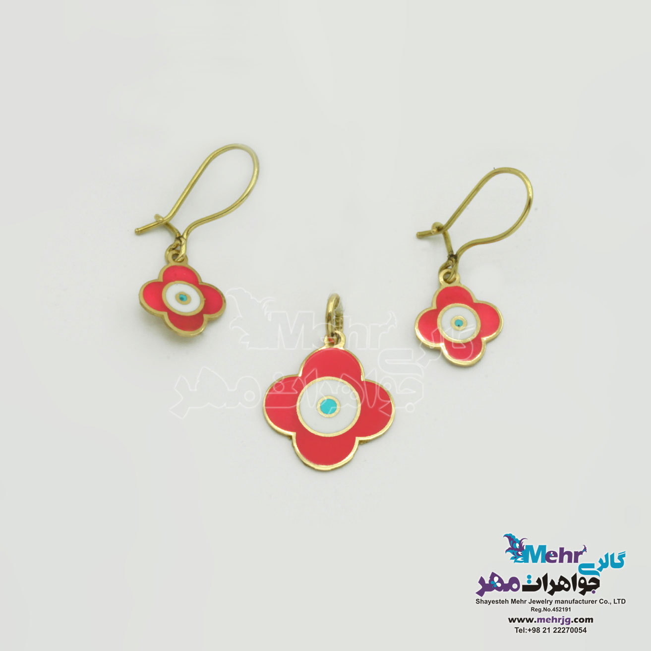 نیم ست طلا - طرح ونکلیف