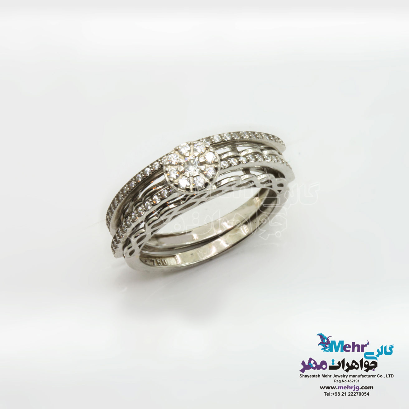 انگشتر طلا - طرح حلقه پشت حلقه