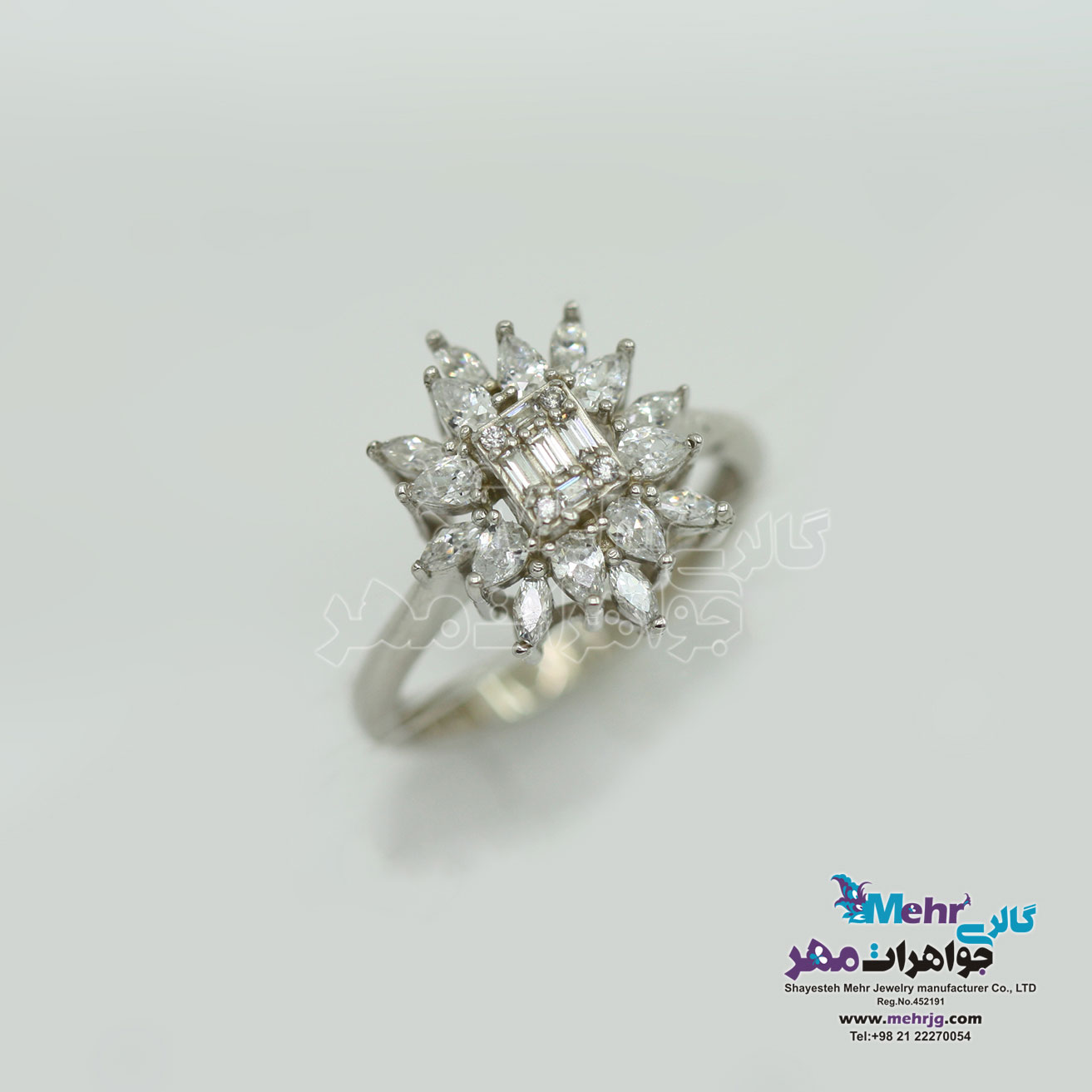 انگشتر طلا - طرح خوشه ای