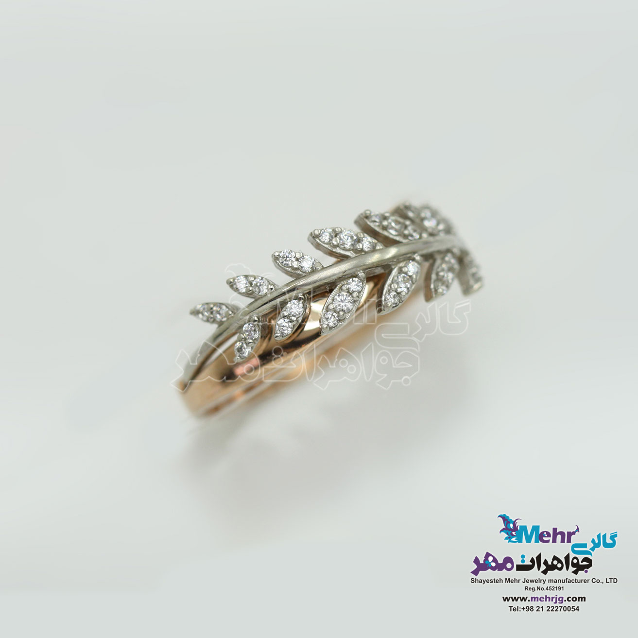 انگشتر طلا - طرح خوشه گندم