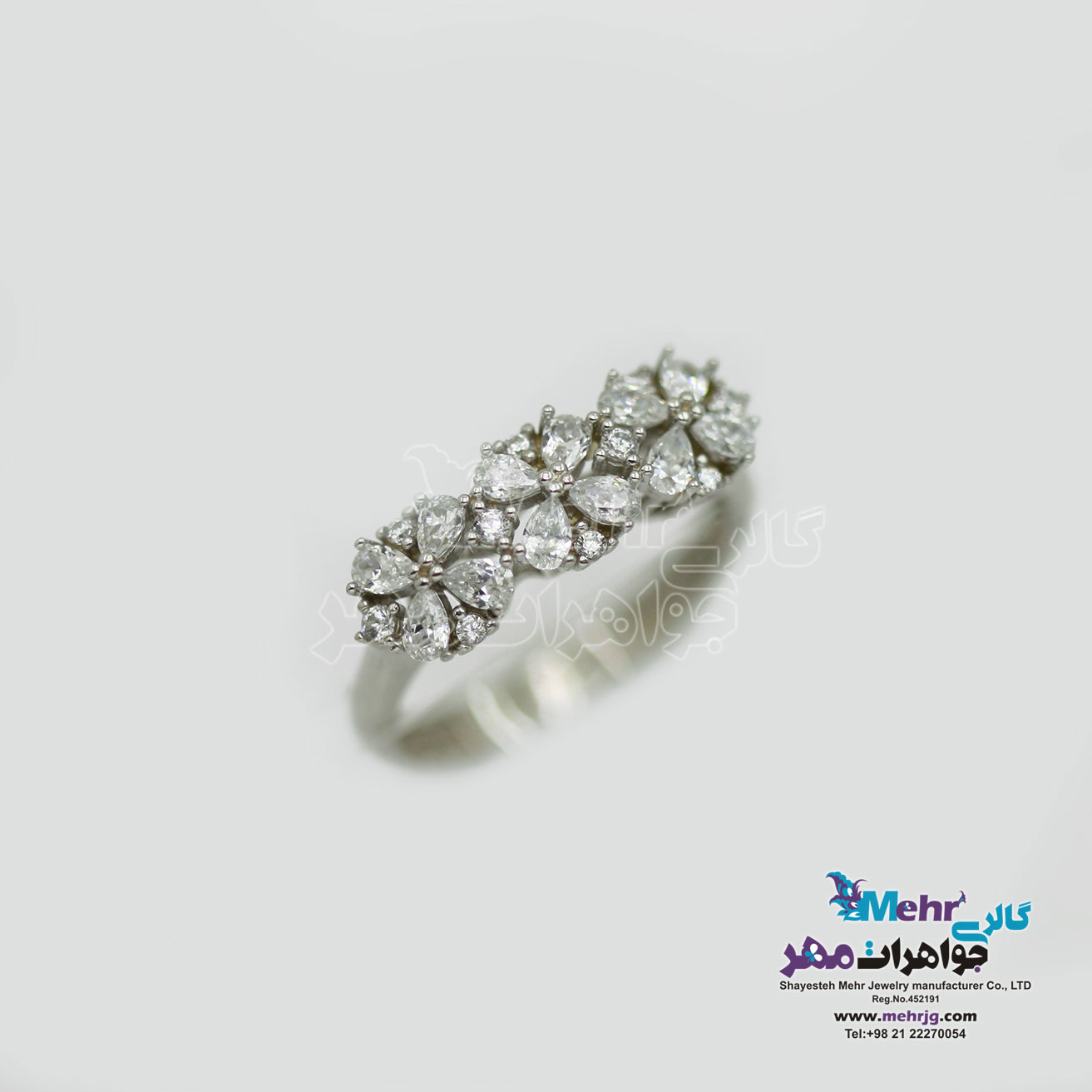 انگشتر طلا - طرح گل