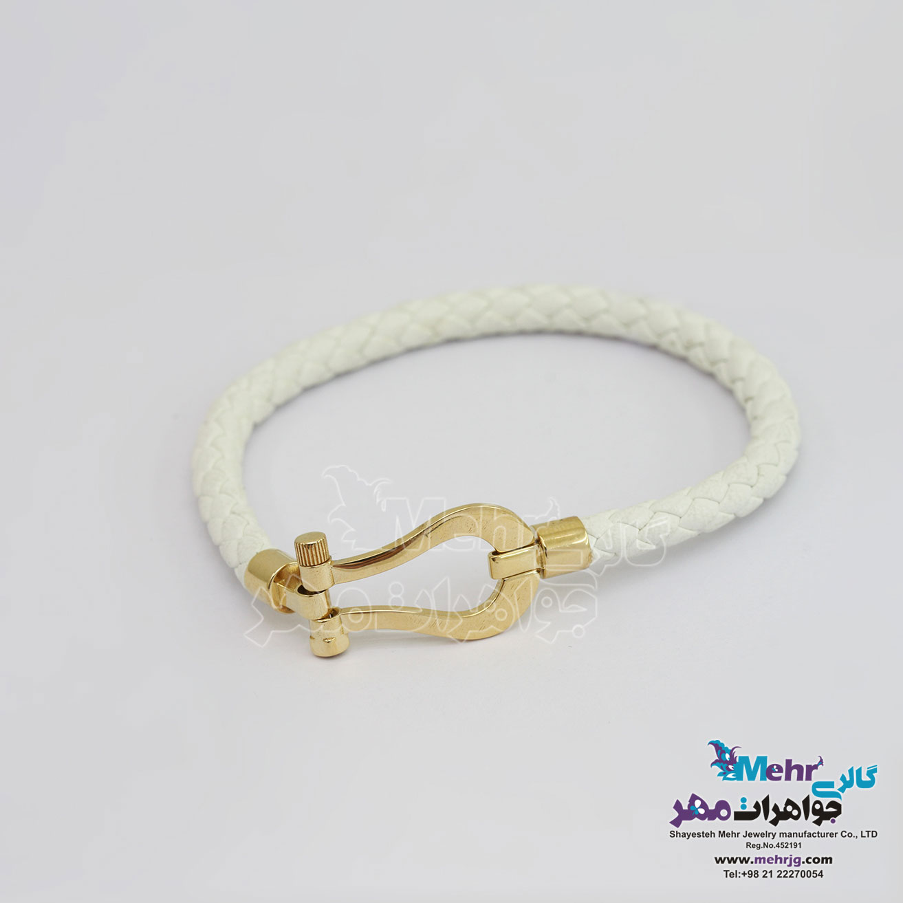 دستبند طلا و چرم - طرح دیوید یورمن