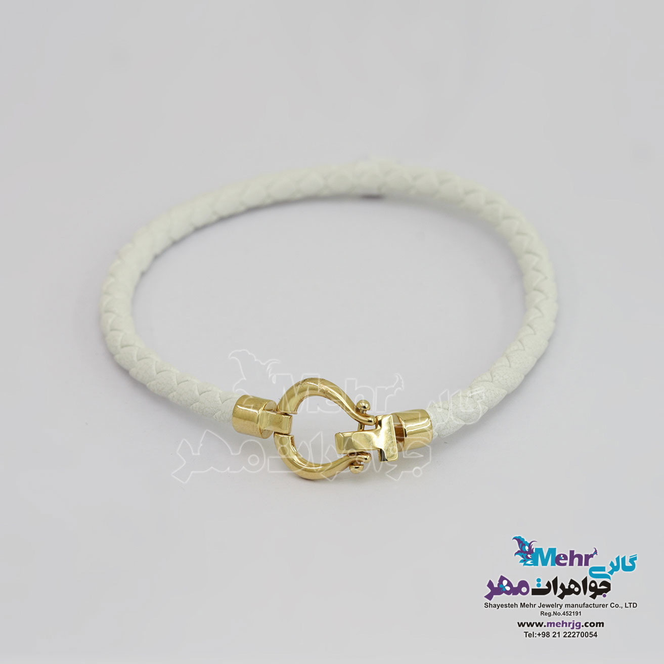 دستبند طلا و چرم - طرح دیوید یورمن