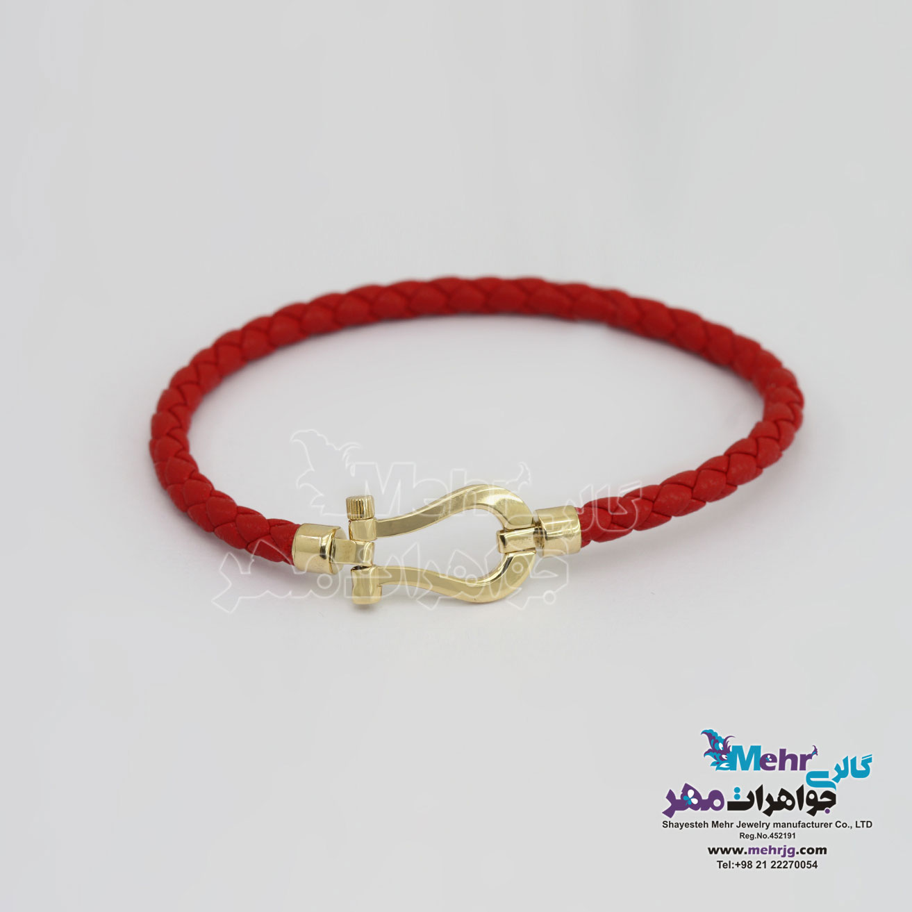 دستبند طلا و چرم - طرح دیوید یورمن