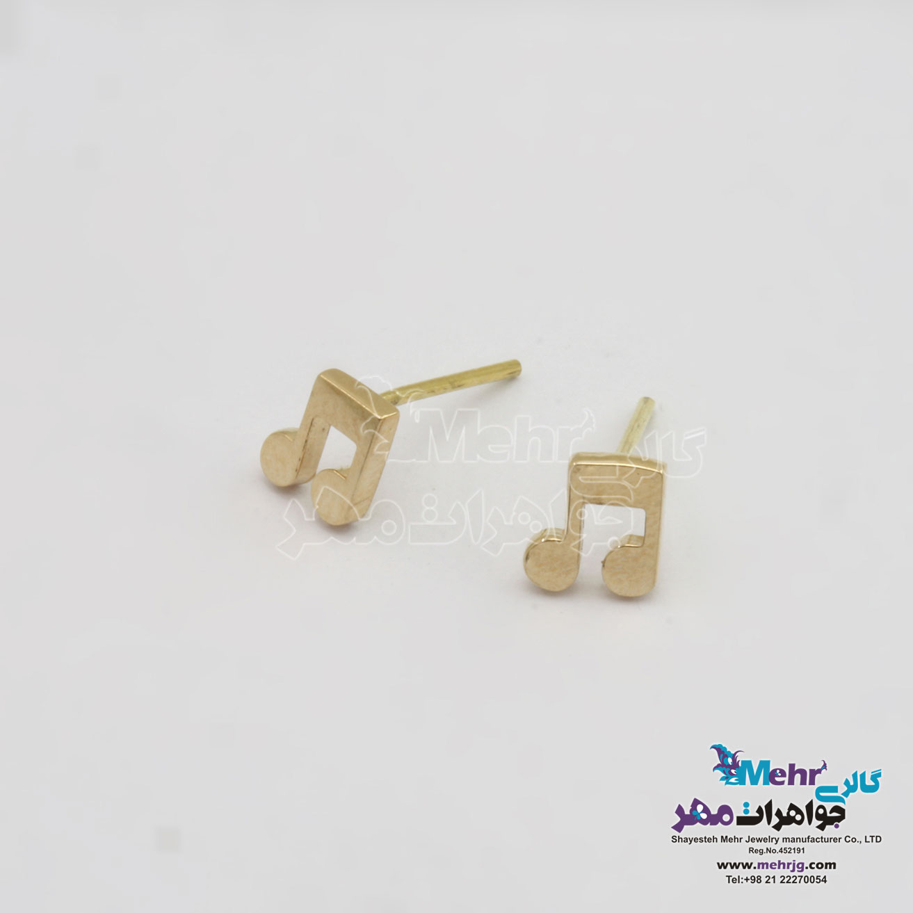 گوشواره طلا - طرح نت موسیقی