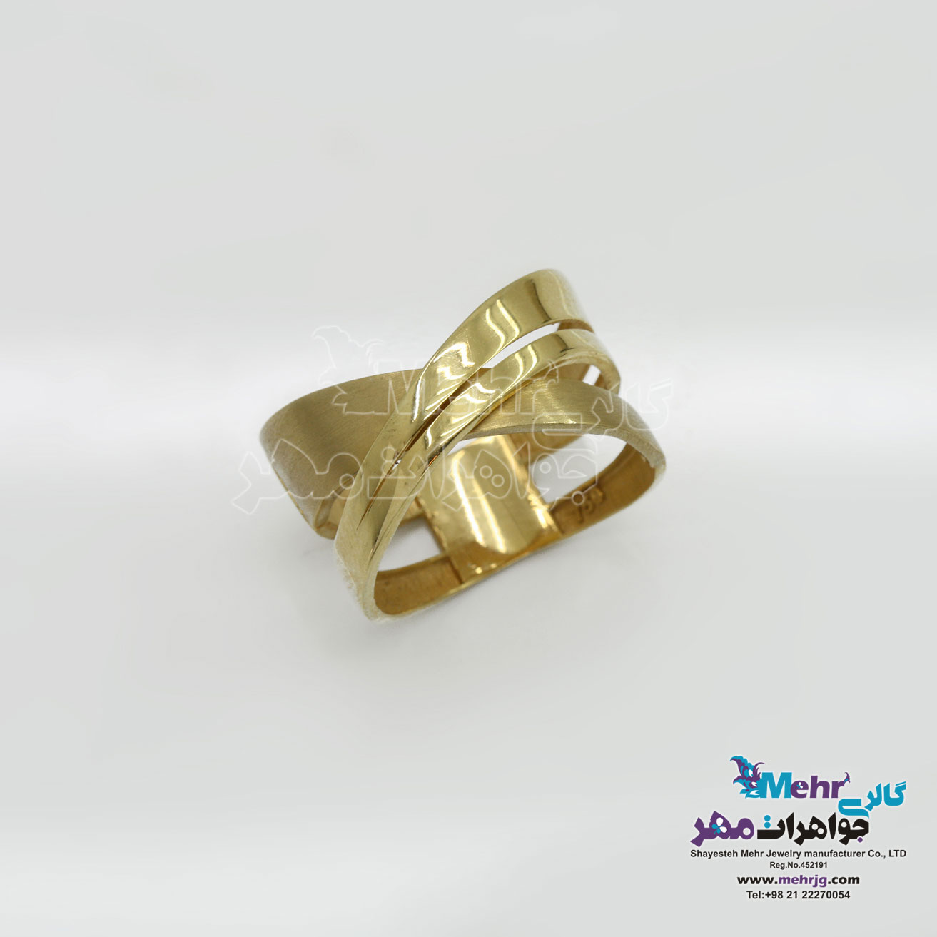 انگشتر طلا - طرح X