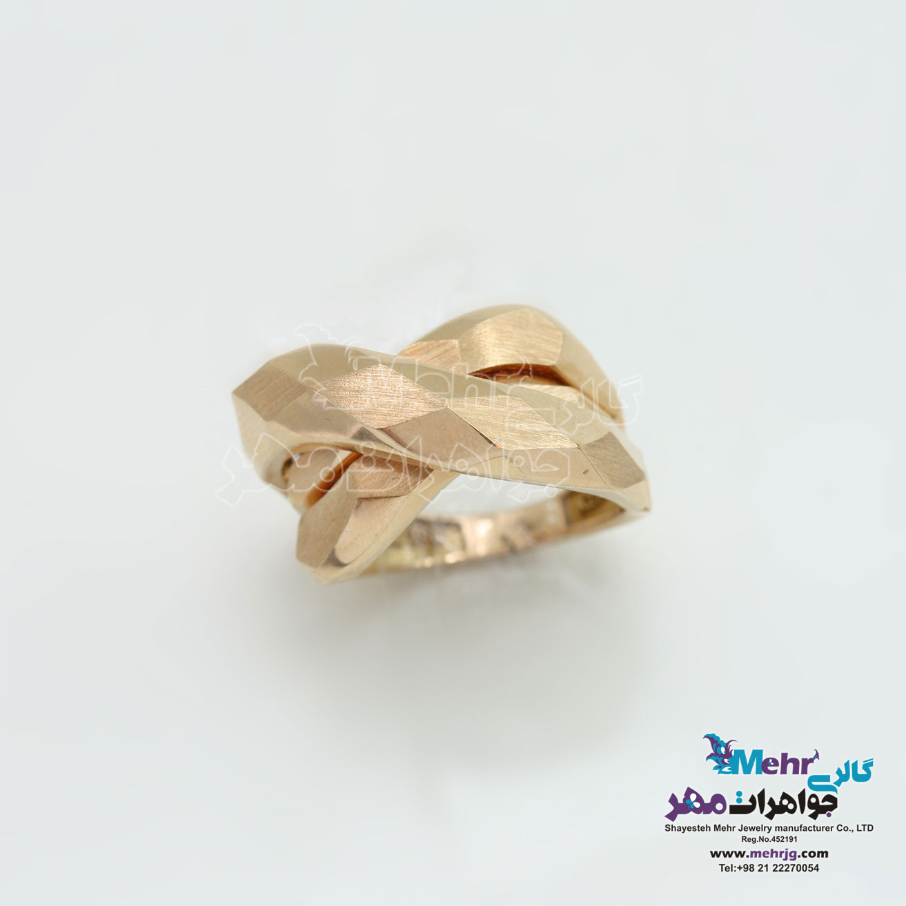انگشتر طلا - طرح هندسی