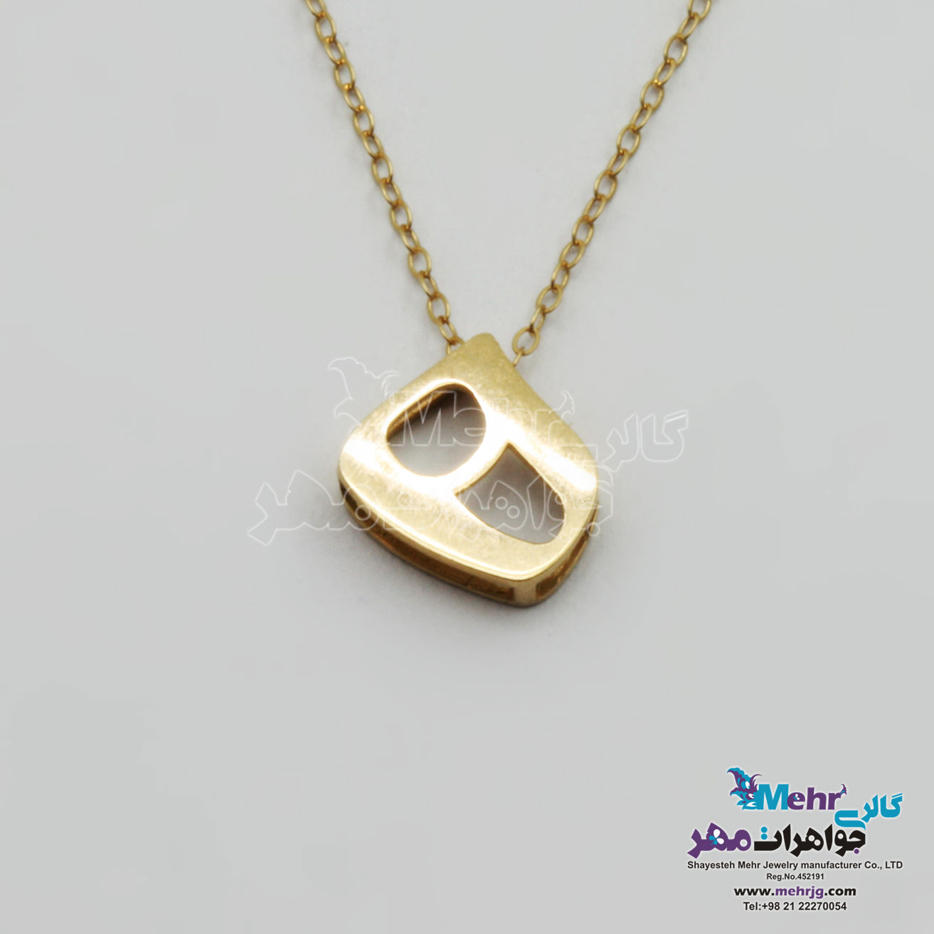 گردنبند طلا - طرح ه نیمایی