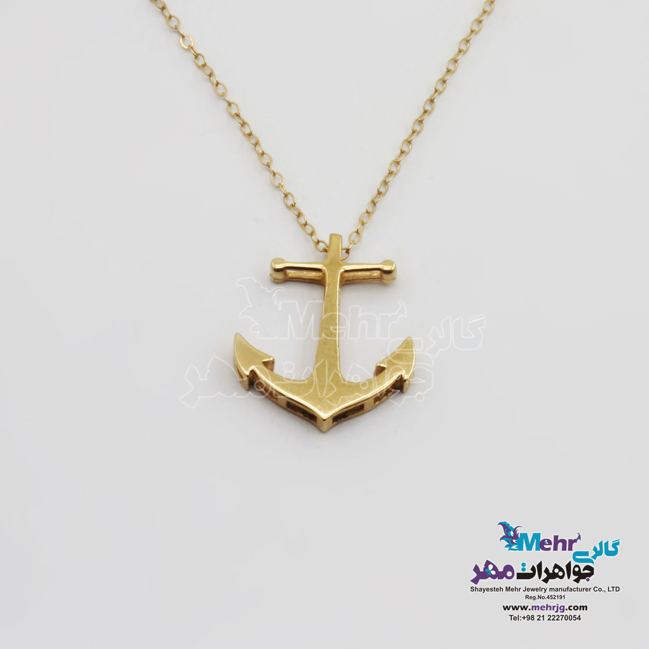 گردنبند طلا - طرح لنگر