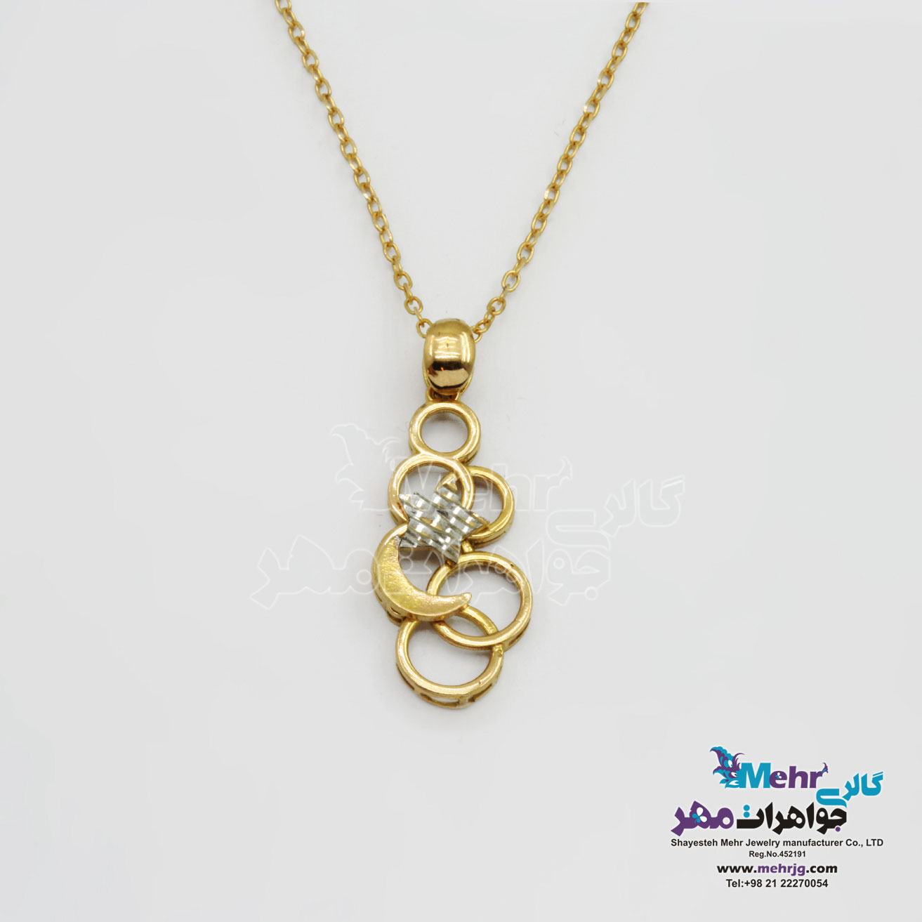 گردنبند طلا - طرح برمس