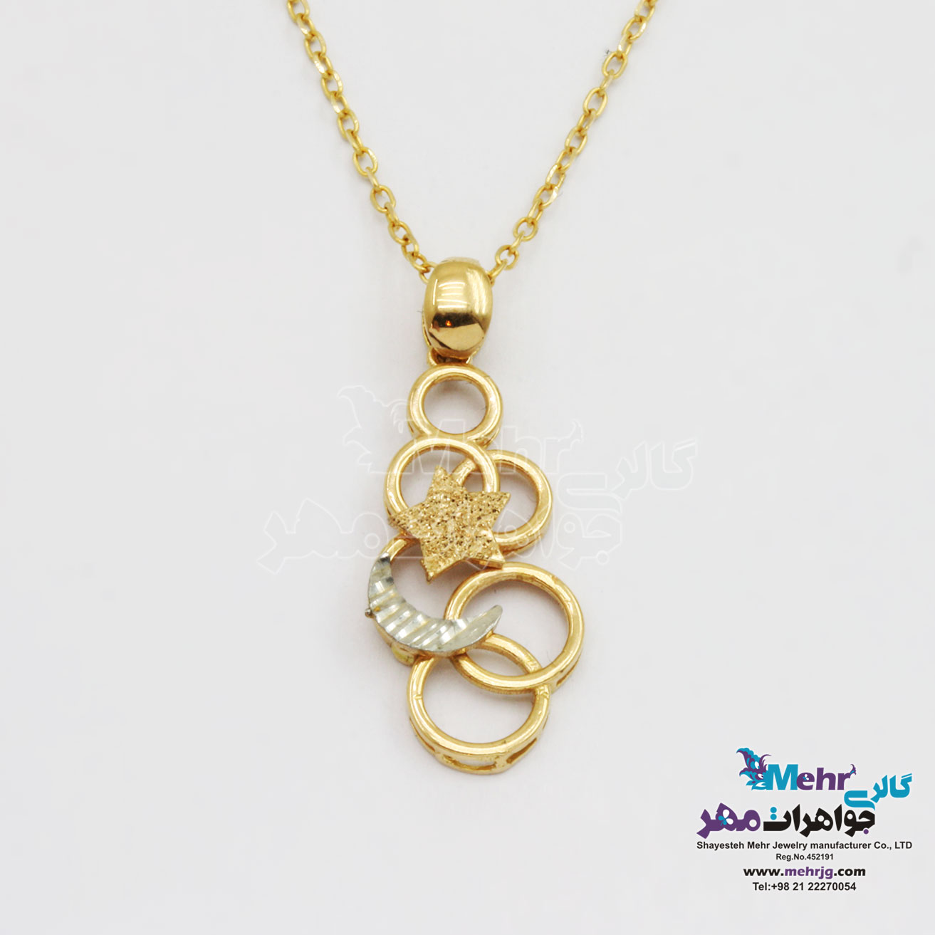 گردنبند طلا - طرح برمس