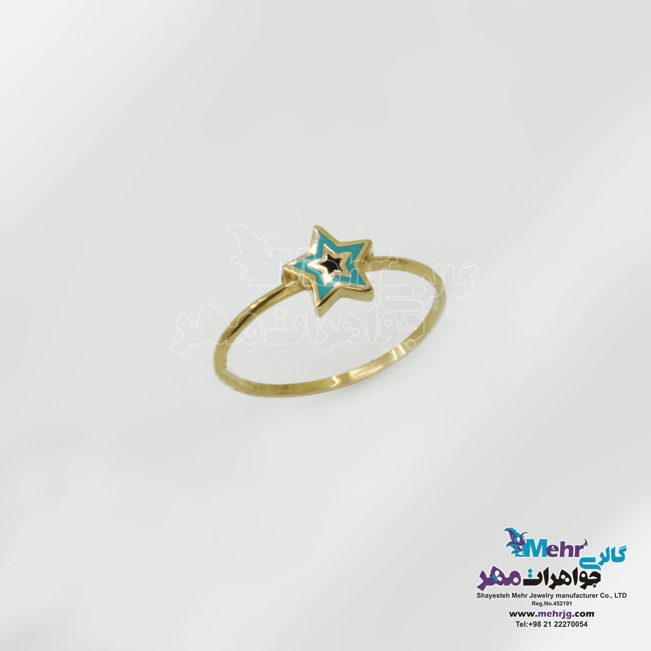 انگشتر طلا - طرح ستاره