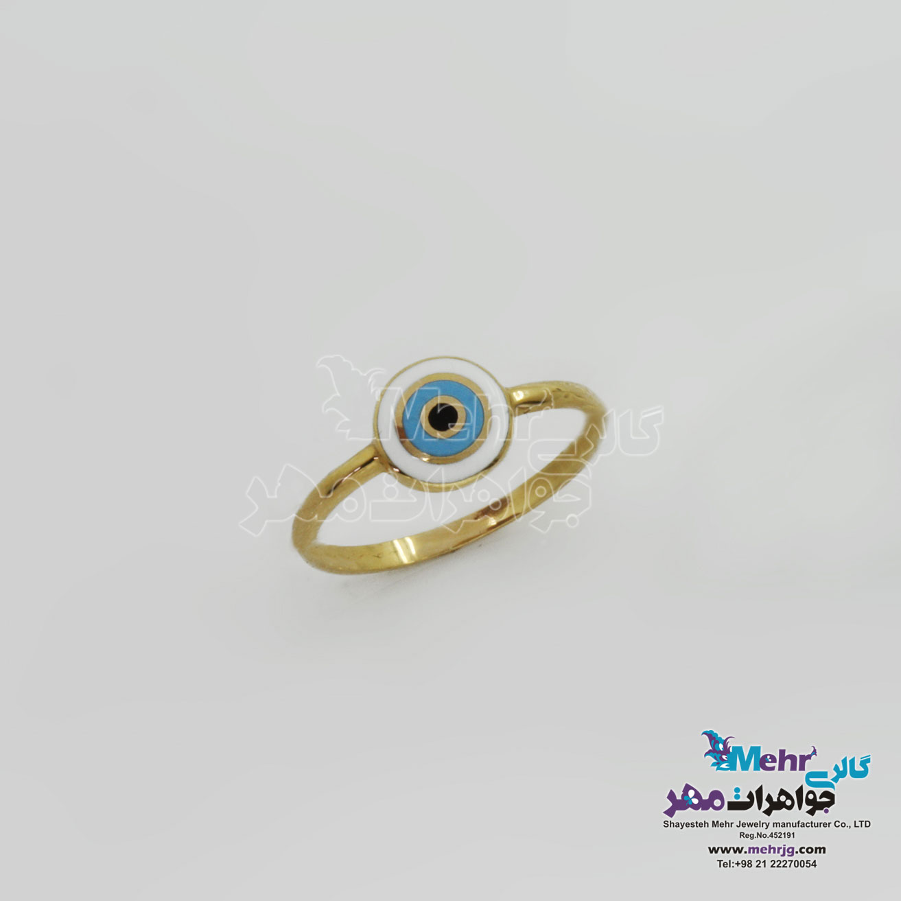 انگشتر طلا- طرح چشم نظر