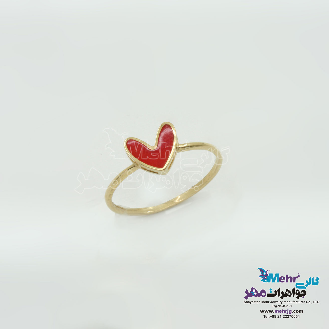 انگشتر طلا- طرح قلب