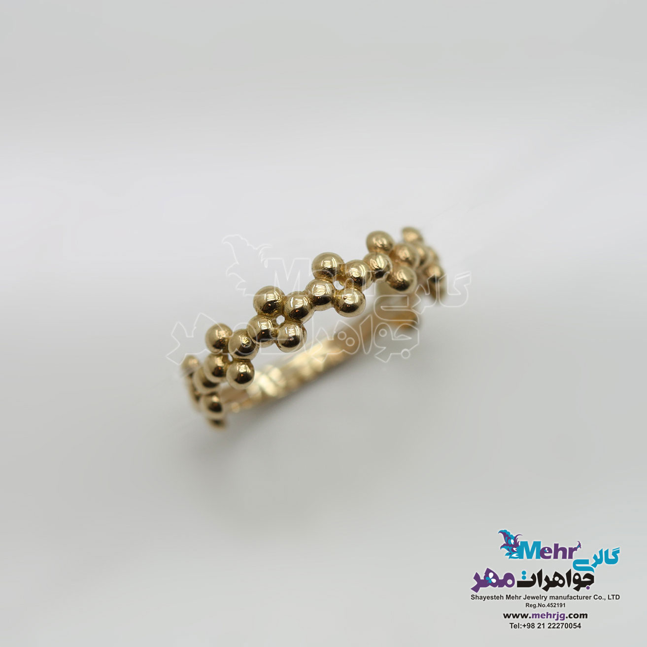 انگشتر طلا- طرح گل