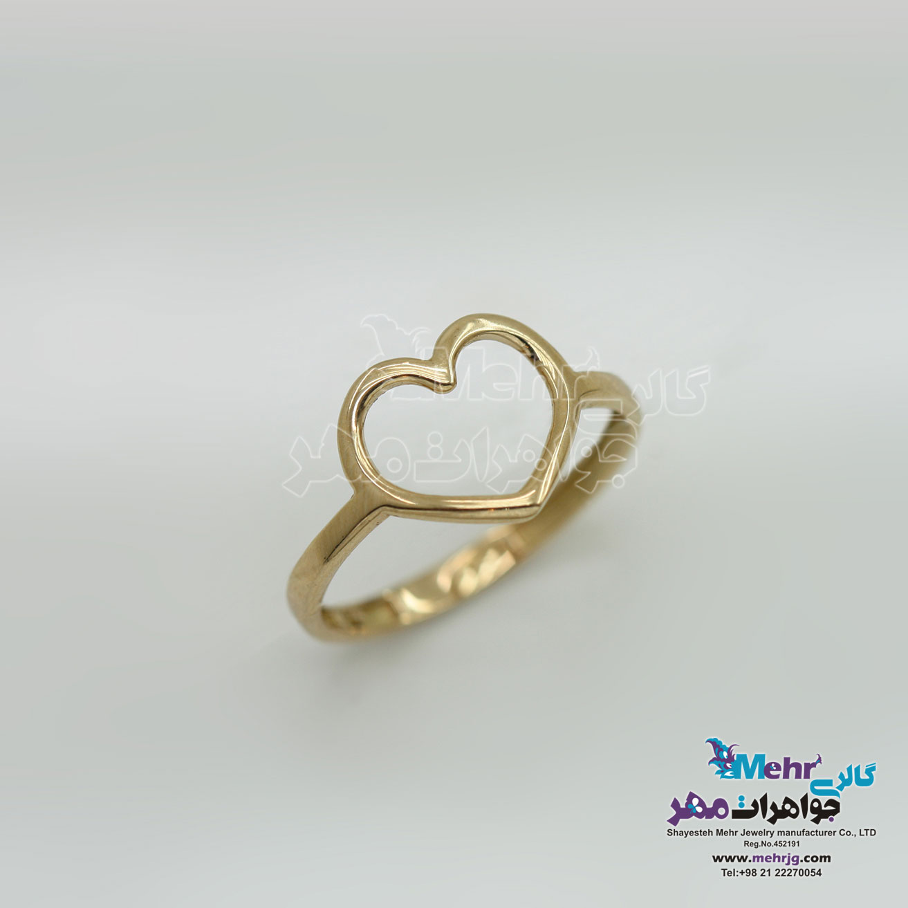 انگشتر طلا- طرح قلب