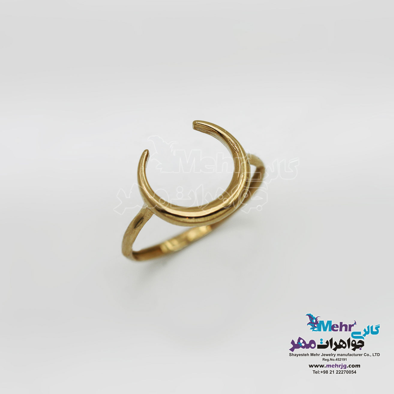 انگشتر طلا- طرح هلال