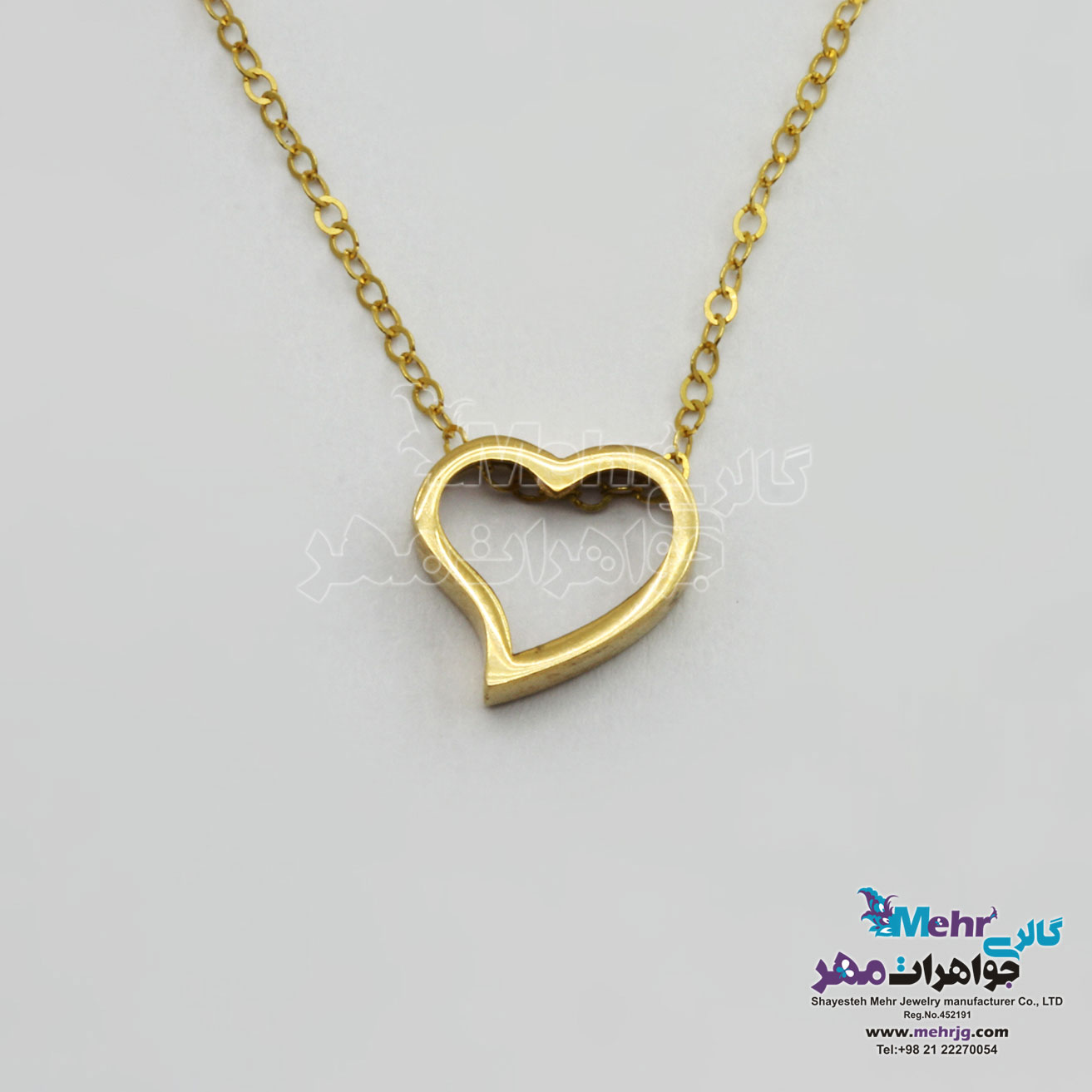 گردنبند طلا – طرح قلب