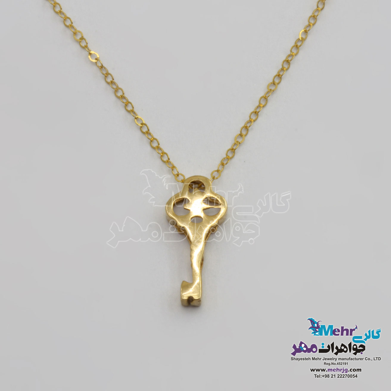 گردنبند طلا – طرح کلید