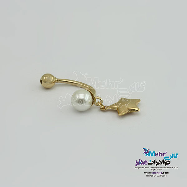 پیرسینگ طلا – طرح ستاره