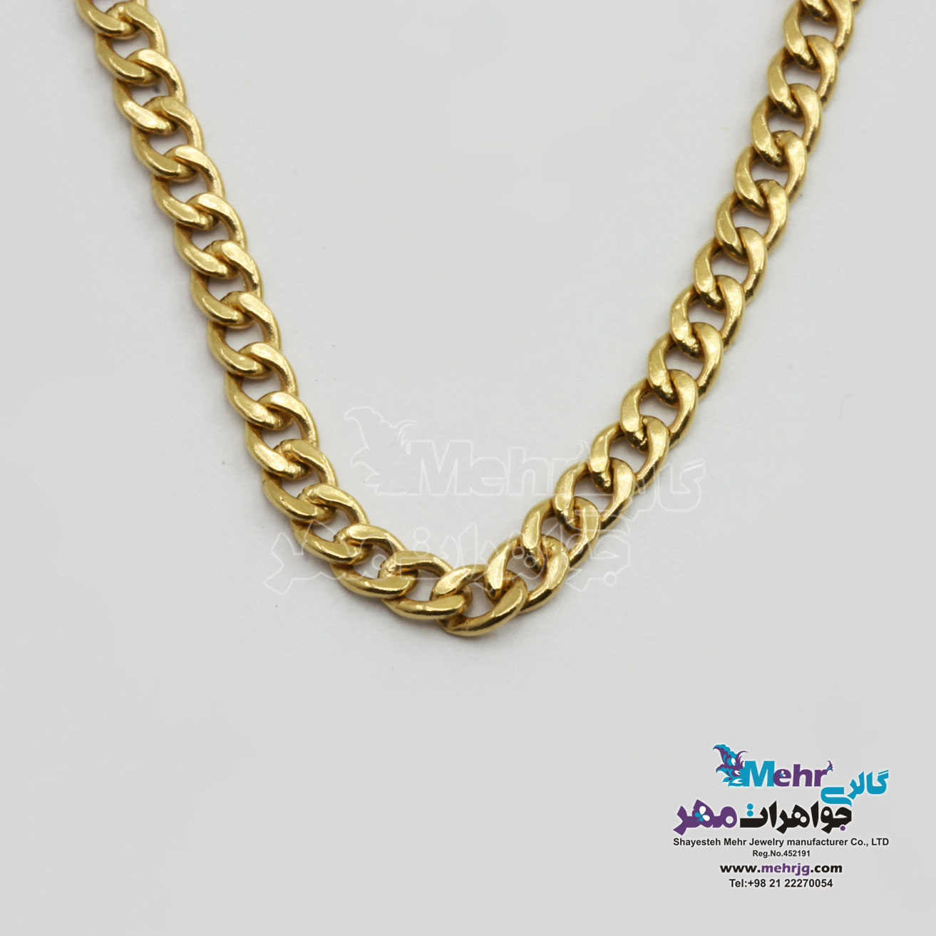 گردنبند طلا – طرح کارتیه طول 50 سانتی متر