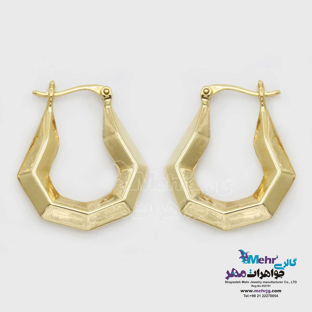 گوشواره گیره ای طلا - طرح دیوید یورمن
