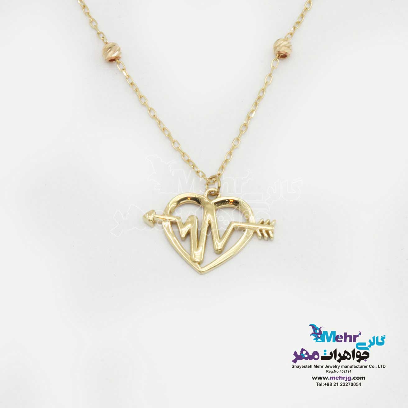 گردنبند طلا – طرح قلب