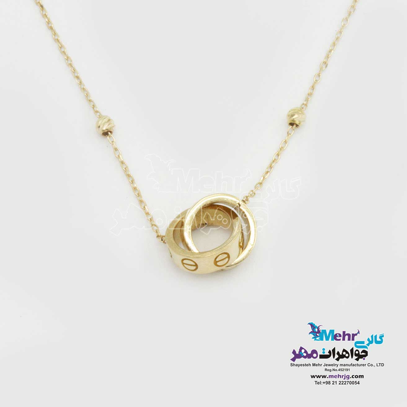 گردنبند طلا – طرح کارتیه