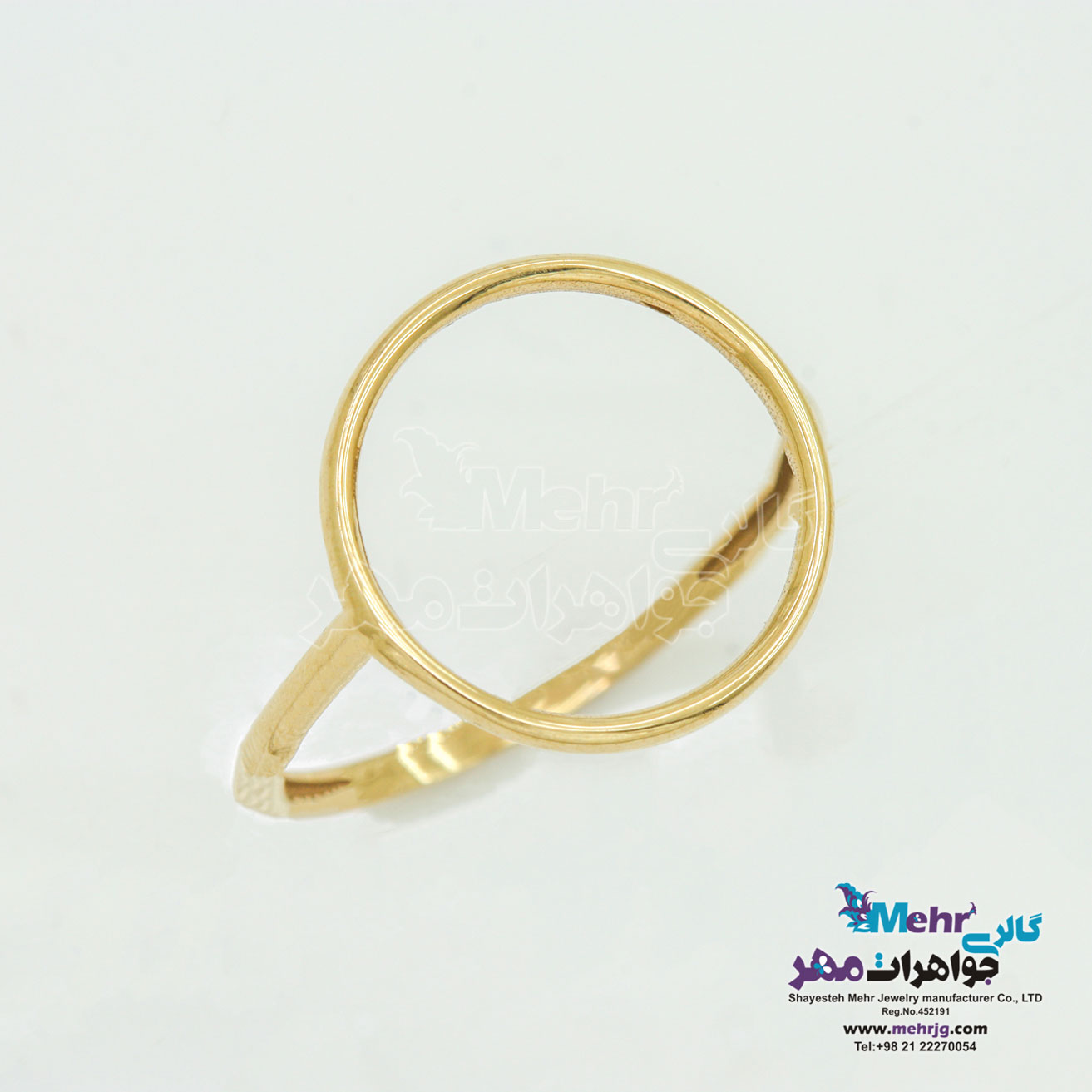 انگشتر طلا - طرح دایره
