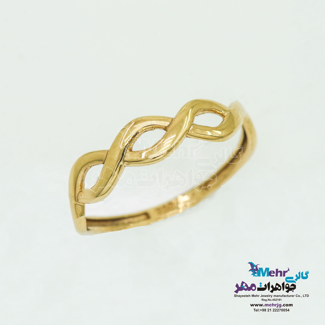 انگشتر طلا - طرح موج