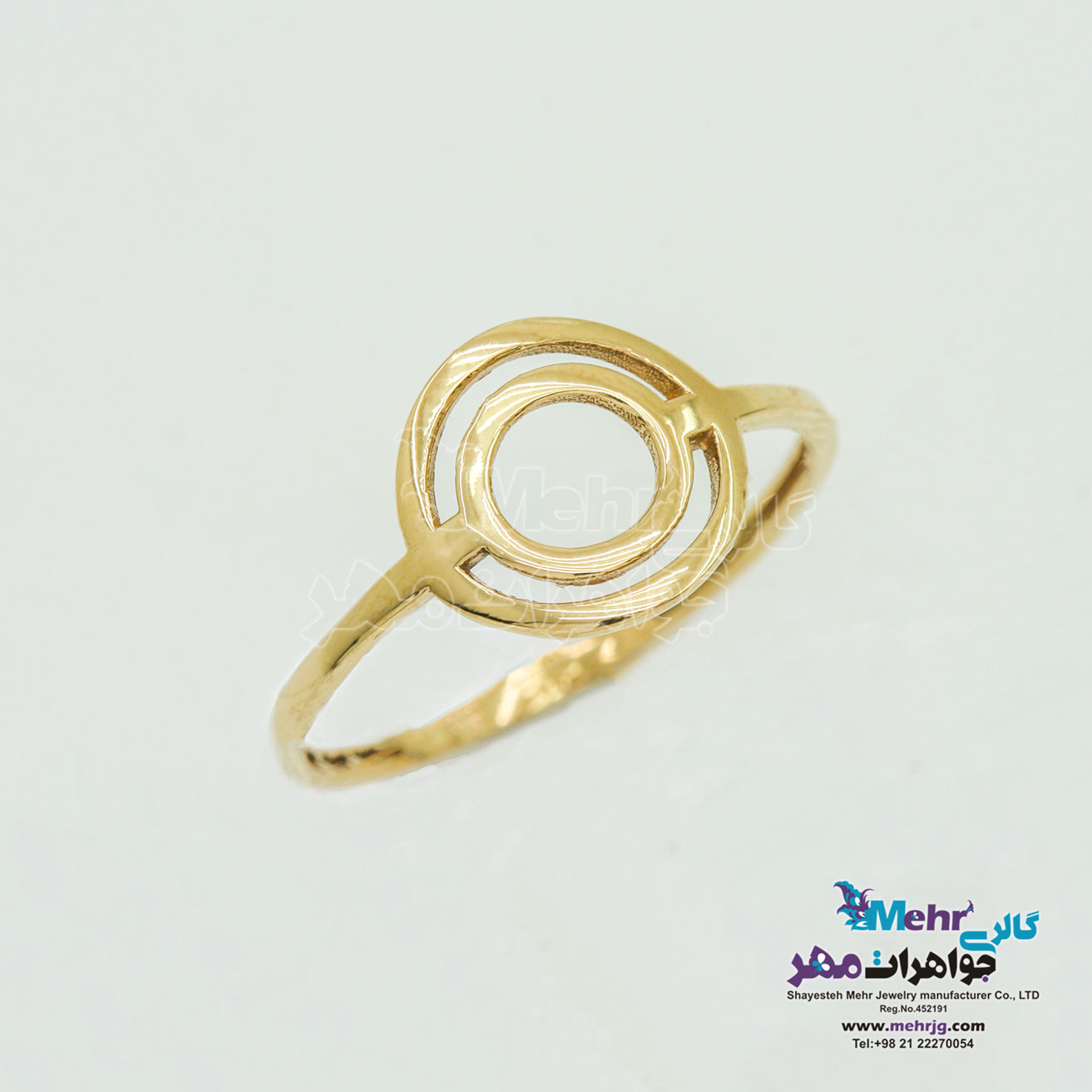 انگشتر طلا - طرح دایره