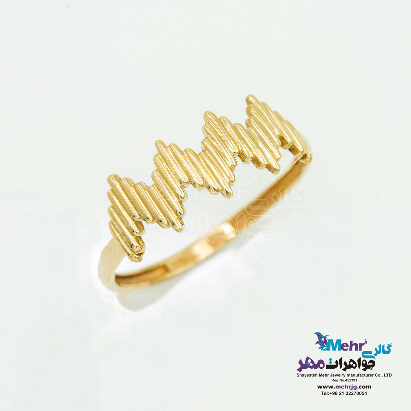 انگشتر طلا - طرح ضربان