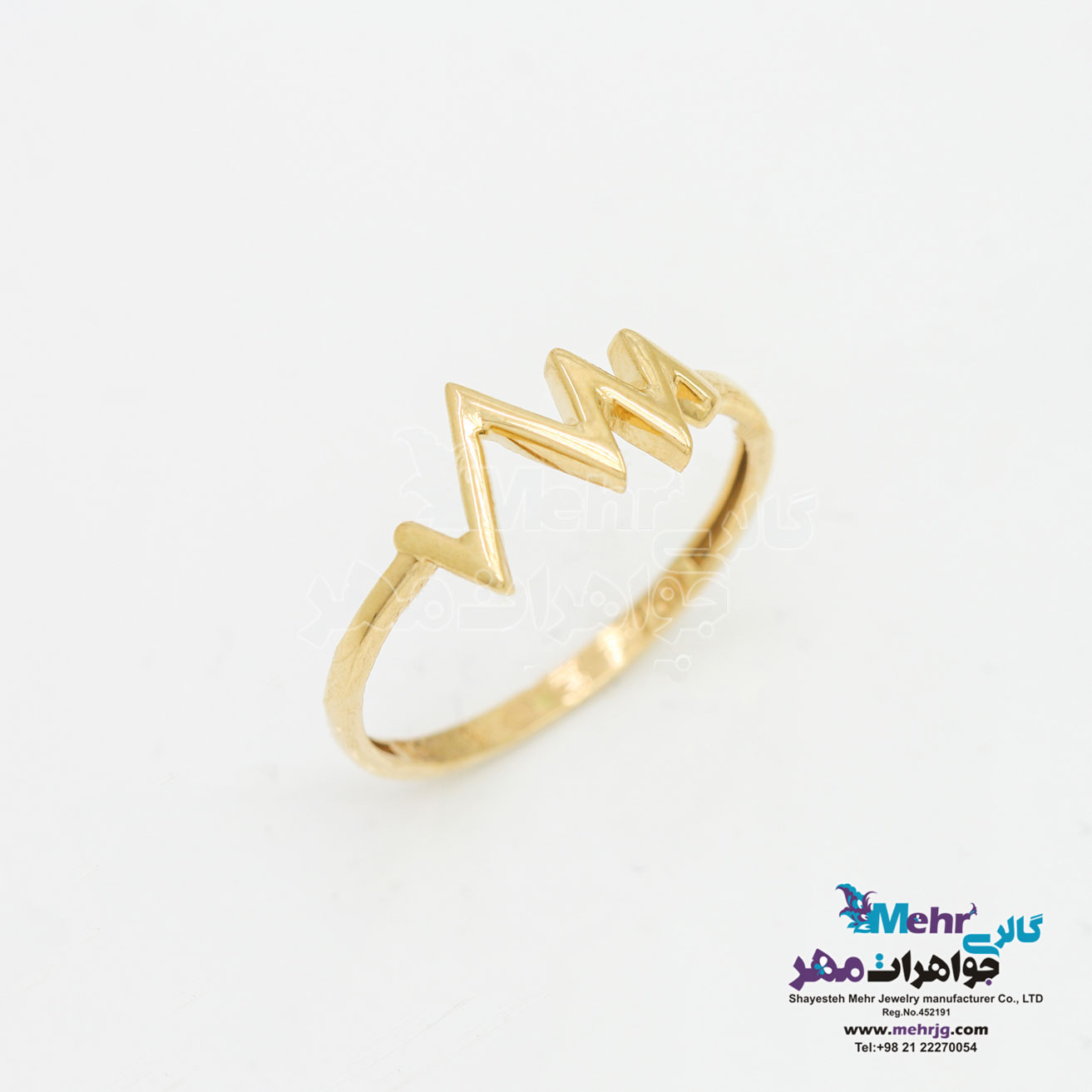 انگشتر طلا - طرح ضربان