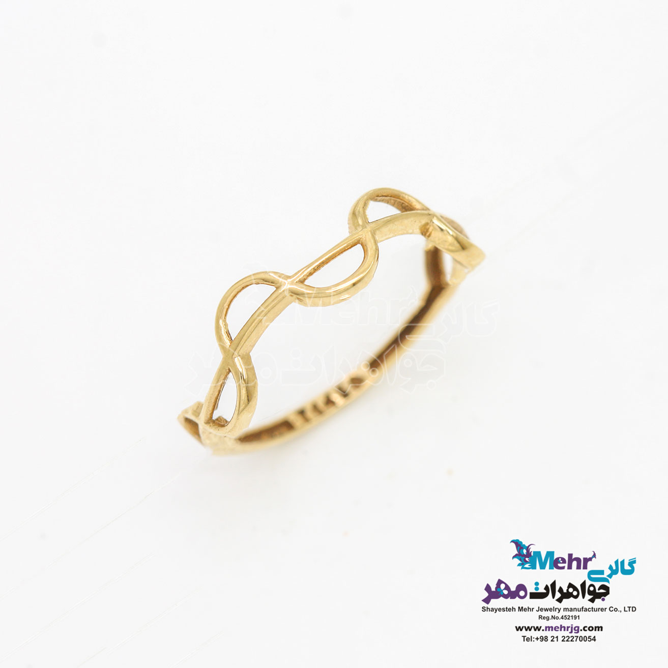 انگشتر طلا - طرح موج