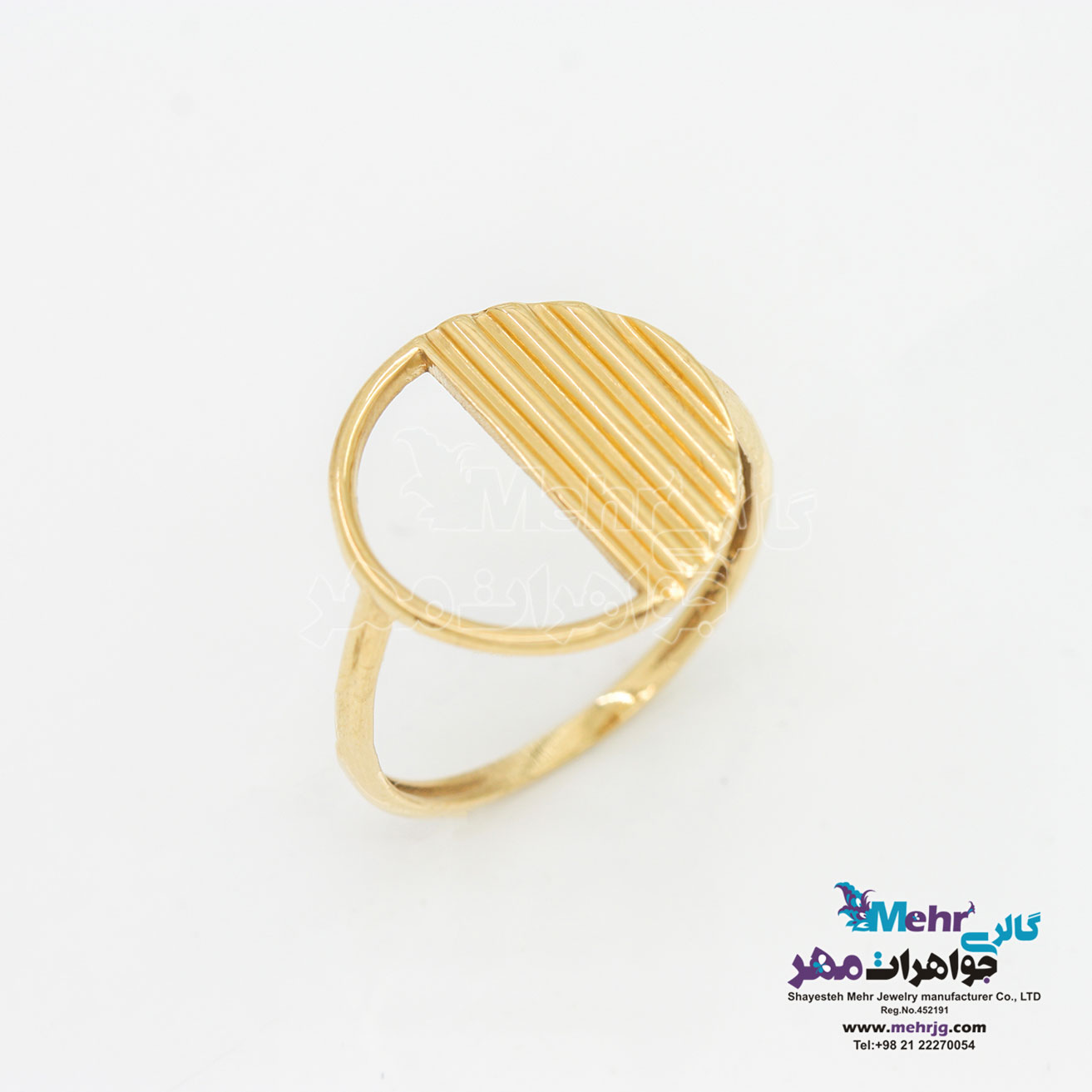 انگشتر طلا - طرح دایره